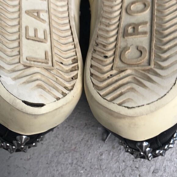 Leather Crown Studded Sneakers - Picture 5 of 11